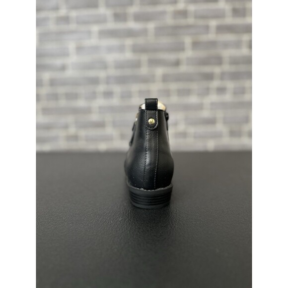 Journee Collection Women's Black Ellis Side Zip Ankle Bootie Shoes Size 8 - Picture 8 of 10